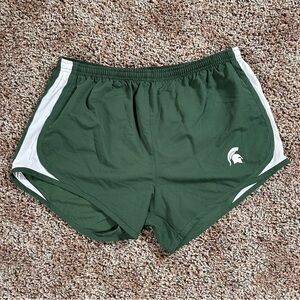 MSU Women’s Boxercraft Running Shorts 3.5” inseam with Built-In Briefs XL NWOT